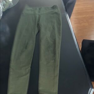 Fabletics ladies Forest Green Leggings, pre owned XS